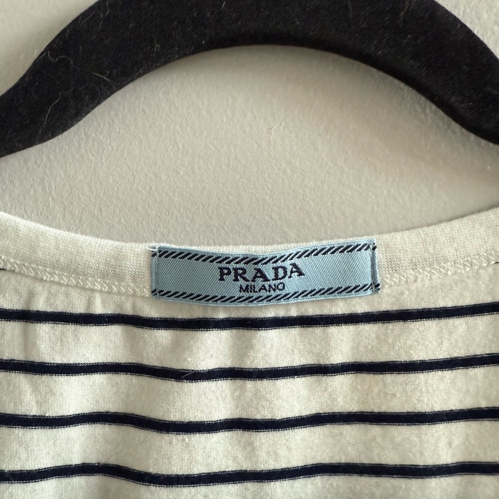 Prada Black and White Striped Tank Top - Picture 4 of 10